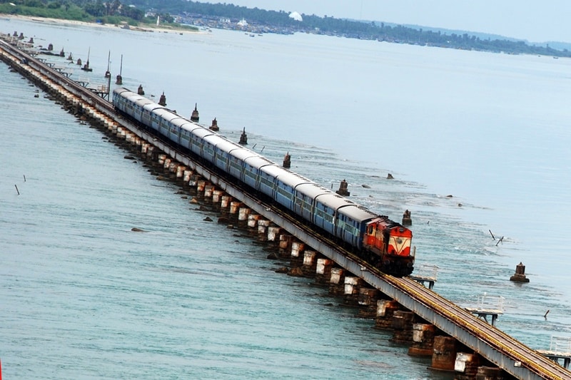 Pamban Bridge, Pamban Bridge train, Pamban Bridge story, Pamban Bridge length in km