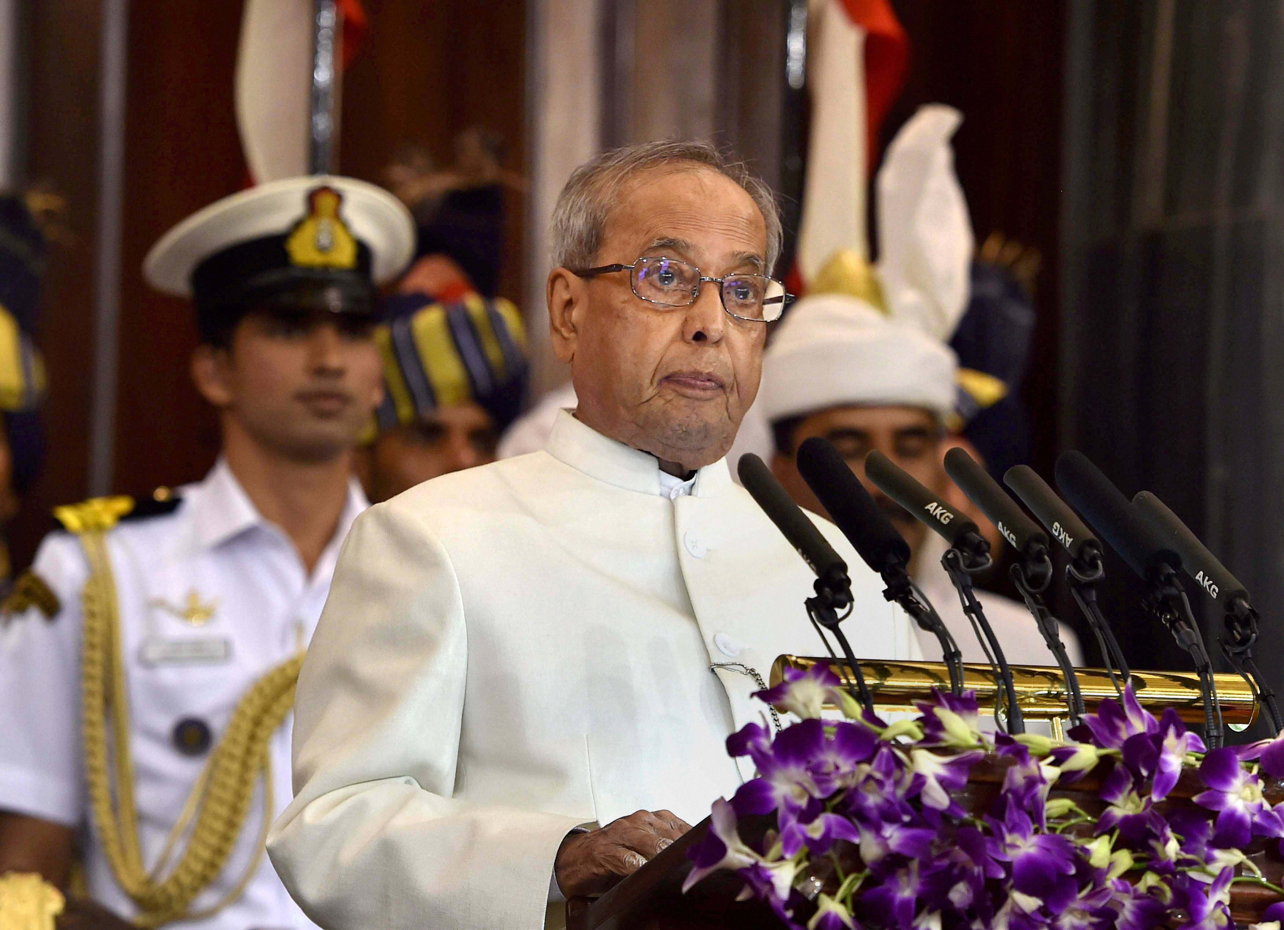 President Pranab Mukherjee, President of India, Ram Nath Kovind, Sumitra Mahajan, parliament, PM Narendra Modi, GST