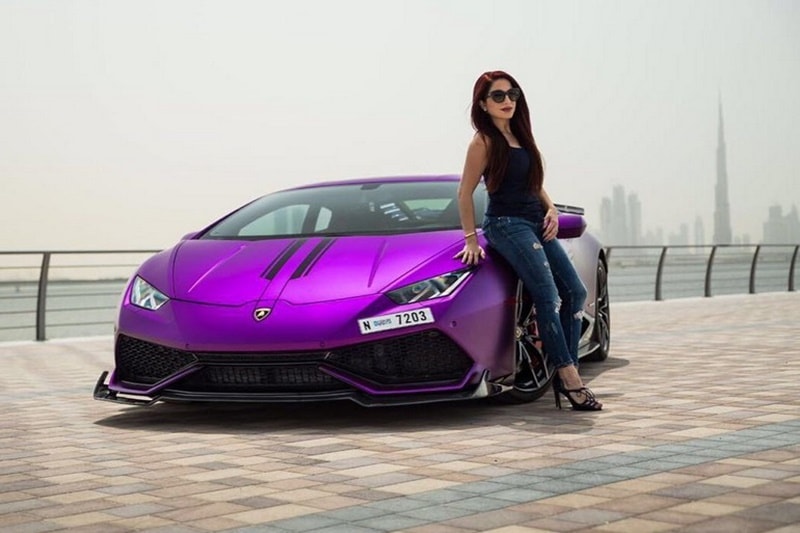 While supercars are rare sightings in most parts of the world, Dubai is quite a playground for Ferraris, Lamborghinis and even Bugattis. People in this city like to live their lives large. If you've got the money, it is meant to be spent on a better lifestyle, on luxury, on opulence. And Natalia, a resident in Dubai, had the same idea. The result was the purchase of a Lamborghini Huracan, but it didn't stop there. The car was customised and the end product elevated Natalia to be known as the purple Lamborghini owner. Click on the slides ahead to find out what all changes were made to her car.