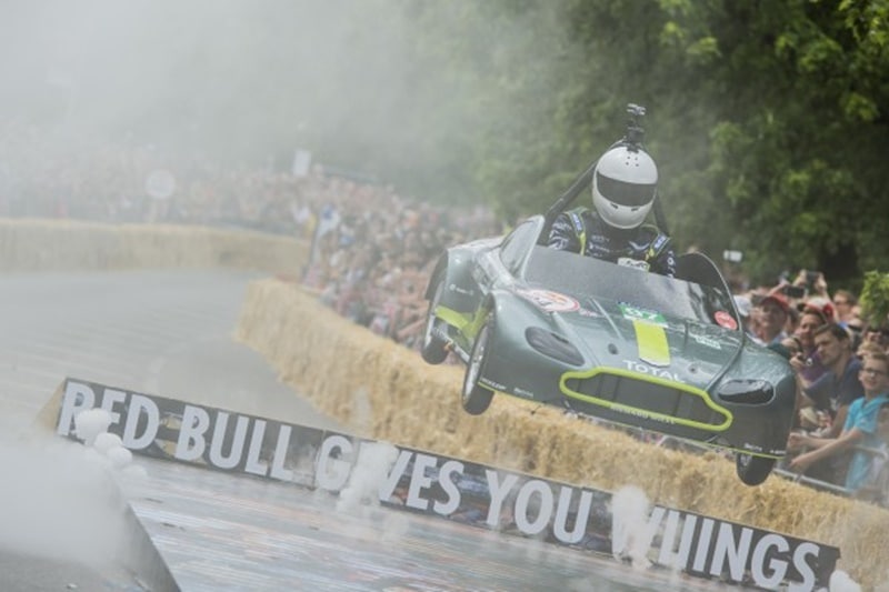 A tiny Aston Martin V8 Vantage GTE that scored a perfect score of 40 after a chaotic Le Mans style pit stop and bagged the second prize. It isn't as fast as the real thing, but it is that much cuter.