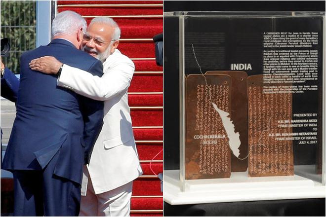 Narendra Modi, Benjamin Netanyahu, Prime Minister Narendra Modi Israel visit, Modi Netanyahu meet, Indian PM gift Israel prime minister, modi Jewish relics Kerala, Joseph Rabban Narendra Modi, Benjamin Netanyahu, Prime Minister Narendra Modi Israel visit, Modi Netanyahu meet, Indian PM gift Israel prime minister, modi Jewish relics Kerala, Joseph Rabban