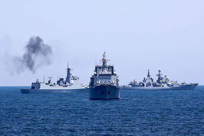 Chinese naval fleet arrives in Russia for joint drill - World News ...