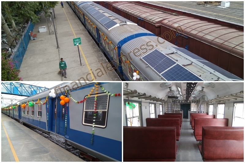 solar power train, solar power train in india, solar power train indian railways