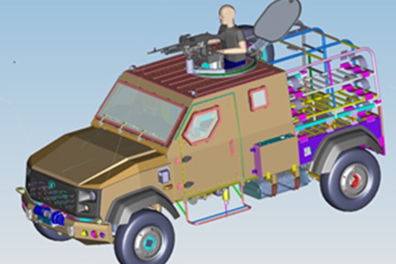 As per Tata Motors' official website, The vehicle is armoured with STANAG 4569 Level-1 protection on the sides and the rear. STANAG 4569 is one of NATO standards for the "Protection Levels for Occupants of Logistic and Light Armored Vehicles". Level 1 armour can cover strikes from kinetic energy, artillery, grenade and mine blast.