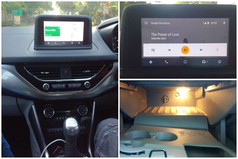 The Nexon also get a cooled, illuminated and expandable glove box, that is quite spacious, along with which it gets plenty of cubby holes all around, including the door frame holders that can drain out fluids, without them entering the cabin.