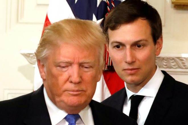 U.S. President Donald Trump and his senior advisor Jared Kushner arrive for a U.S. President Donald Trump and his senior advisor Jared Kushner arrive for a
