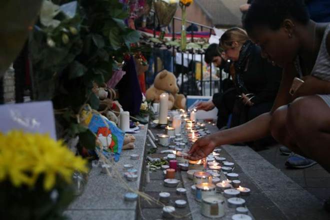 London's Camden Market fire, london, vigil, tower block fire, victims, london, world news