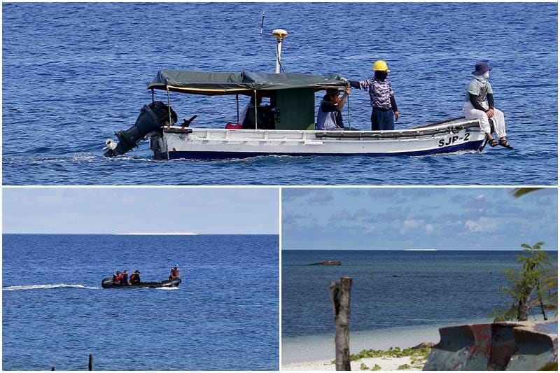 china, South China Sea, sandbars, Philippines, Filipino, Asian neighbors, Asia, Chinese troops, Chinese navy ships, world pics, china pics, china news, china latest pics, world news, latest pics, ships, navy