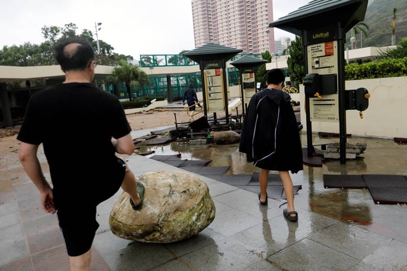 Typhoon Hato, hong kong, storm, hong kong storm, storm in hong kong, Typhoon Hato in hong kong, flood, hurricane, latest news, world news, pics