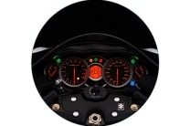 The Hayabusa’s instrument cluster features a set of four round analog gauges, a tachometer, speedometer, fuel meter and coolant temperature meter. Over the years, the layout has kept the enthusiasts excited and has its own charm that no other all digital unit can match.