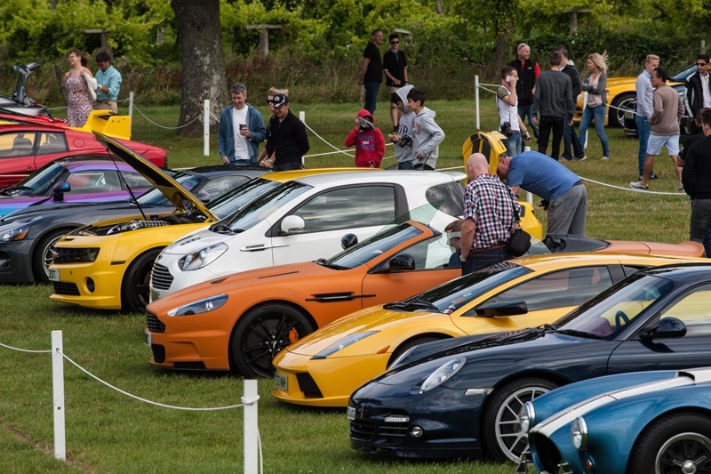 Raising the German flag were the Mercedes-AMG GT S, BMW i8 and Porsche GT3 RS.