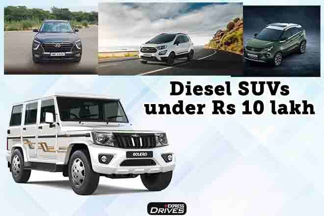 BS6 diesel SUVs under Rs 10 lakh: Hyundai Creta, Mahindra Bolero and more