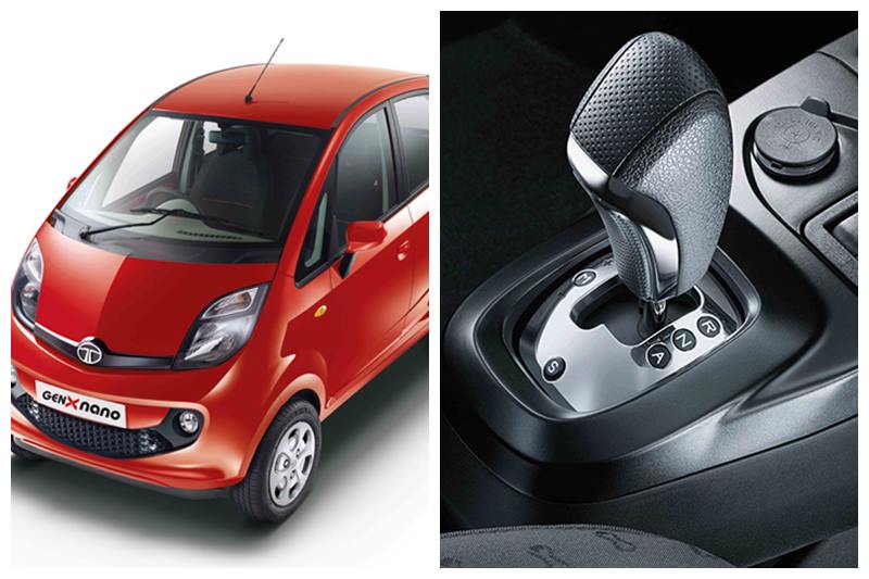Tata Nano AMT - Under Rs 4 lakh: Ratan Tata’s dream to bring in a affordable car for the mass market might not have been as successful as he would have liked but Tata Motors still went ahead and launched the Tata Nano GenX with many exterior and interior changes in 2015. The company also introduced an AMT gearbox or Easy Shift AMT (as the company calls) on the Tata Nano . Tata Nano AMT features a sports mode that improves acceleration and also offers creep function that allows the car to roll itself as soon as the break pedal is disengaged. Tata Motors claims a mileage of 21.9 kmpl. Tata Nano AMT is available in two variants and is priced between Rs 3.01 – 3.20 lakh (Ex-Delhi).