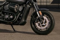 Dual disc brakes up front with standard ABS.