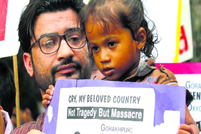 Gorakhpur, Gorakhpur tragedy, brd hospital, brd hospital tragedy, brd child deaths, gorakhpur, yogi adityanath, congress, gorakhpur, gorakhpur deaths, newborn care units, gorakhpur hospital deaths, gorakhpur hospital tragedy, gorakhpur encephalitis, gorakhpur brd medical college, gorakhpur oxygen shortage