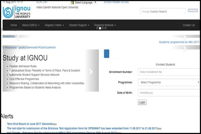 ignou.ac.in, ignou, ignou openmat, ignou openmat 2017, openmat 2017, Indira Gandhi National Open University, OPENMAT, management entrance, MBA, management entrance exam, MBA 2017, how to register, education news