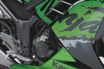 296cc parallel twin liquid-cooled DOHC 8-valve.