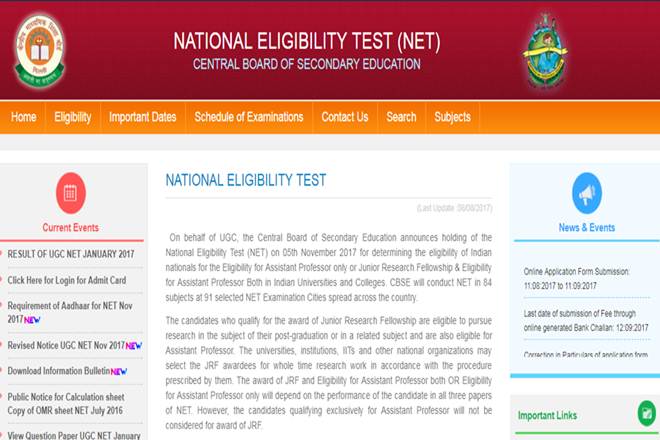 ugc, ugc net, ugc net 2017, ugc net 2017 notification, cbsenet.nic.in, net november 2017, ugc net 2017 notification released, net november 2017 notification, ugc net important dates, ugc net eligibility, net notification, cbse ugc net, cbse ugc net 2017, cbse ugc net 2017 notification, National Eligibility Test, Central Board of Secondary Education, Junior Research Fellowship, Assistant Professor, education news