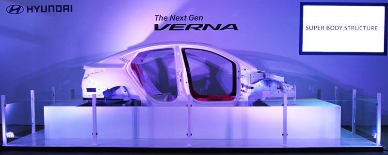 The new Verna is built on the new K2 platform; 50% of the chassis is made from high-strength steel. This will help improve straight line stability as well as exponentially increase the handling characteristics. Hyundai have even worked on the suspension mounts to improve the NVH even under Indian road conditions.