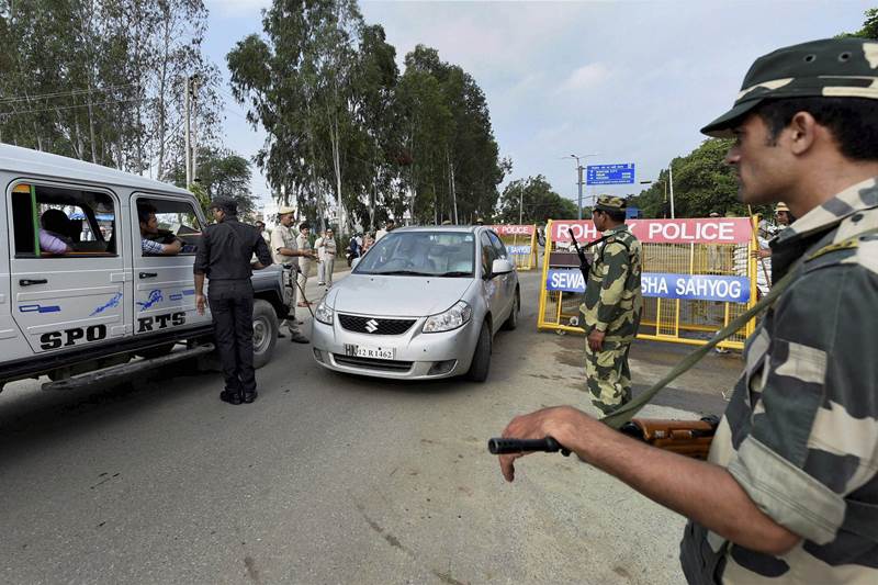 Gurmeet Ram Rahim Singh rape case, rape case gurmeet singh, rohtak lockdown, lockdown at rohtak, dera sacha sauda, dera sacha sauda case, ram rahim, ram rahim violence, ram rahim rape case, Panchkula vilence, rohtak images, rohtak pictures