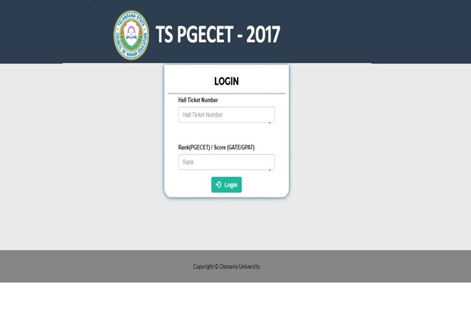 Telangana State Council of Higher Education, Osmania University, Telangana State Post Graduate Engineering Common Entrance Test, TSCHE, TS PGECET, pgecetadm.tsche.ac.in