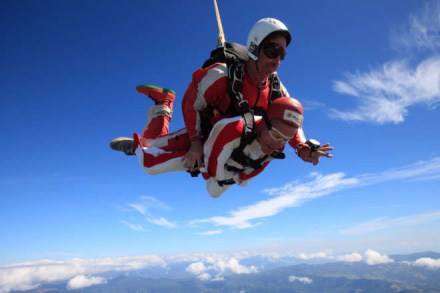 Wheelchair users, people with cerebral palsy and blind people can do tandem skydiving with Skydive Abel Tasman in Motueka, over the coastal Nelson region