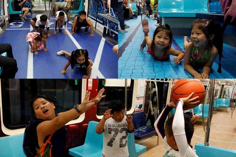Summer Universiade, Summer Universiade taipei, taipei taiwan Summer Universiade, 2017 Summer Universiade, Taipei subway train, Mass Rapid Transit, Summer Universiade 2017, swimming pool floor, sports-themed train, sports-themed train taiwan