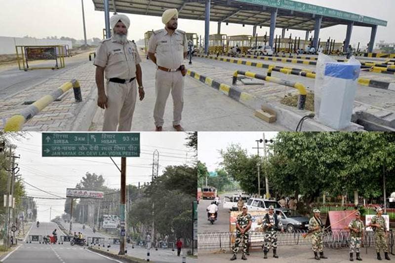 gurmeet ram rahim, ram rahim, ram rahim rape verdict, ram rahim convoy, 200 cars convoy, punjab lockdown, haryana lockdown, dera sacha sauda followers, foolowers of dera sacha sauda, dera sacha sauda images, panchkula, ram rahim panchkula verdict, ram rahim news, ram rahim images