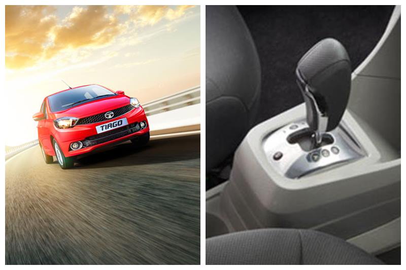 Tata Tiago AMT - Under Rs 6 lakh: Tata Motors introduced the AMT gearbox on its Tiago hatchback recently and is the latest offering in the market is only available on the top spec XZA variant. The engine continues to be the same 1.2L 3-cylinder engine that also powers the Tata Tigor. The 5-Speed gear box gets the AMT module mated to a gear-shift lever very similar to that we have seen on the Tata Zest and Tata Nano. The price of Tata Tiago AMT starts at Rs 4.92 lakh (ex-Delhi).