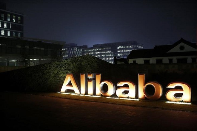 The logo of Alibaba Group is seen inside the company's headquarters in Hangzhou, Zhejiang province early November 11, 2014. REUTERS/Aly Song The logo of Alibaba Group is seen inside the company's headquarters in Hangzhou, Zhejiang province early November 11, 2014. REUTERS/Aly Song