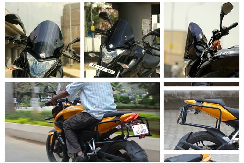 If you happen to be interested in touring, there are some neat accessories in the market including luggage carriers and windscreens – long or short, transparent or tinted. (Image: Hindustan Motorcycles)