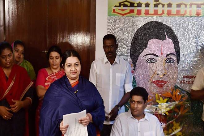 Tamilnadu CM, K Palaniswami, J Jayalaitha, J Deepa, R K Nagar