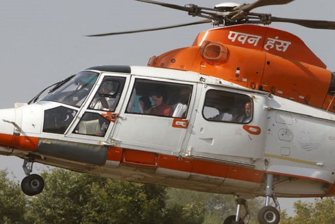 Pawan Hans, which now has a fleet of 46 helicopters, was established in 1985 to provide helicopter support services to the oil sector for off-shore exploration operations, services in remote and hilly areas and charter services for promotion of tourism. (Image: Reuters)