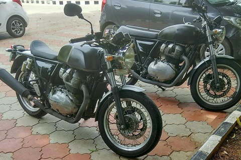 Royal Enfield 750cc spied again but this time with a retro-styled variant
