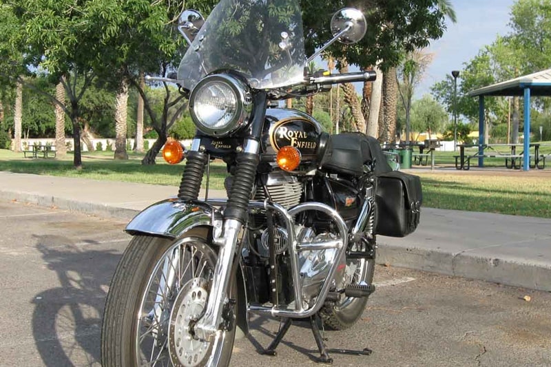 Royal Enfield is more than a motorcycle to many in India. It is a lifestyle, a cult following that has come a long way since the beginning. Royal Enfield has been in continuous production since its arrival in India in 1955. Most of us have grown up with an Enfield in our families. While most RE customers are happy with their stock motorcycles, there are some who yearn to make them stand out with aftermarket accessories or customisations. However, we advice motorcyclists to be careful that these accessories must not hinder the bike's performance or safety. Here's a list of easily available accessories below Rs 10000 to transform your RE into a dazzler: (Image: Classic Motorworks/for representational purpose only)