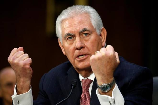 Rex Tillerson, Secretary of State Rex Tillerson, qatar, Rex Tillerson qatar, US ally Qatar, Saudi Arabia, Bahrain, United Arab Emirates, Egypt