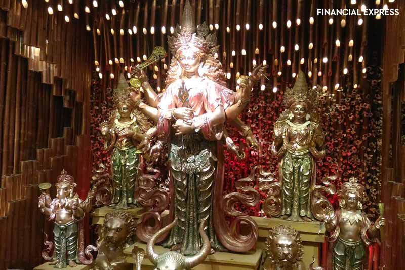 Durga Puja celebrations 2017 pictures, Durga Puja celebrations 2017 pics, Durga Puja celebrations 2017 news in pics, Delhi durga puja, Kolkata durga puja, Northeast, CR Park Kalibari, Delhi, D Block at CR Park, Navapalli Puja Samiti (NPS) at CR Park