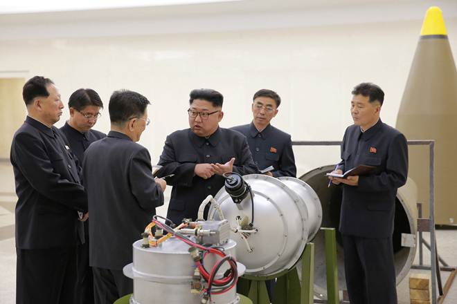 Kim Jong Un, intercontinental ballistic missile, ICBM, North Korea, North Korea missile, hydrogen bomb, KCNA news agency, H bomb