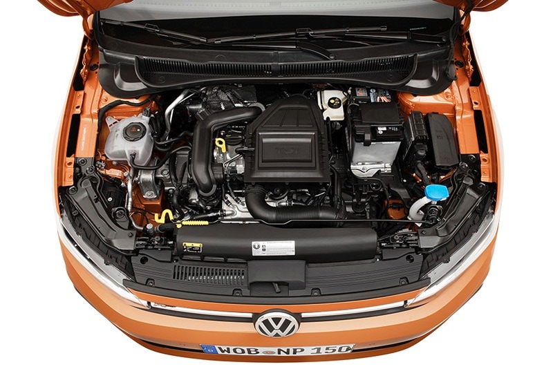 Powering the new 2018 Volkswagen Polo in European and other global markets is a naturally aspirated 1.0 litre three cylinder petrol engine that develops power in two states of tune, 65 hp and 75 hp and a 1.0 litre turbocharged three-cylinder unit that produces 95 hp and 115 hp of power. The car manufacturer has also equipped the car with a 1.6 litre four-cylinder turbocharged diesel engine that generates 81 hp or 96 hp of power, depending on the trim level.