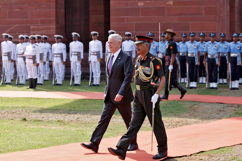US Defense Secretary Jim Mattis visits India, US Defense Secretary, Jim Mattis, India, Defense Minister Nirmala Sitharaman, India Defense Minister Nirmala Sitharaman, Nirmala Sitharaman, Lockheed Martin's F-16 Block, fighter jets, aircraft, sunmarine, donald trump, military, latest pics, latest news
