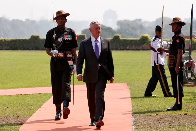 US Defense Secretary Jim Mattis visits India, US Defense Secretary, Jim Mattis, India, Defense Minister Nirmala Sitharaman, India Defense Minister Nirmala Sitharaman, Nirmala Sitharaman, Lockheed Martin's F-16 Block, fighter jets, aircraft, sunmarine, donald trump, military, latest pics, latest news