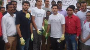 Swachhata Hi Seva, Swachhata bhaarat abhiyan, Sachin Tendulkar, Aaditya Thackeray, Narendra Modi, PM Narendra Modi, cleaning campaign