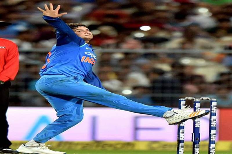 2) Son of a brick kiln owner from Unnao, Uttar Pradesh, Kuldeep started his career as a fast arm bowler but on his coach's advice, the 22-year-old switched to a left-arm unorthodox one. (PTI)