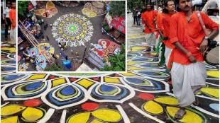 Mahalaya 2017, Mahalaya, Durga Puja, Navratri, when is Mahalaya 2017, when is Mahalaya, Mahalaya Amavasya, Shradh 2017, Significance of Mahalaya, Goddess Durga, Durga Puja calender, Pitra Visarjan 2017 Pita Paksha 2017 amavasya 2017 Durga Puja 2017 amavasya puja vidhi 2017, alpona, kilometer long alpona, alpona design, durga puja pics, aplona pics