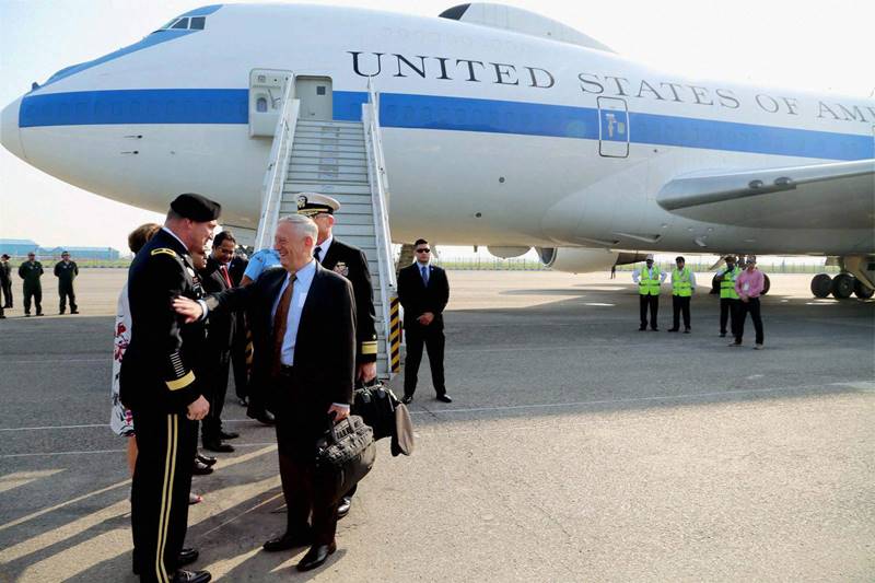 US Defense Secretary Jim Mattis visits India, US Defense Secretary, Jim Mattis, India, Defense Minister Nirmala Sitharaman, India Defense Minister Nirmala Sitharaman, Nirmala Sitharaman, Lockheed Martin's F-16 Block, fighter jets, aircraft, sunmarine, donald trump, military, latest pics, latest news