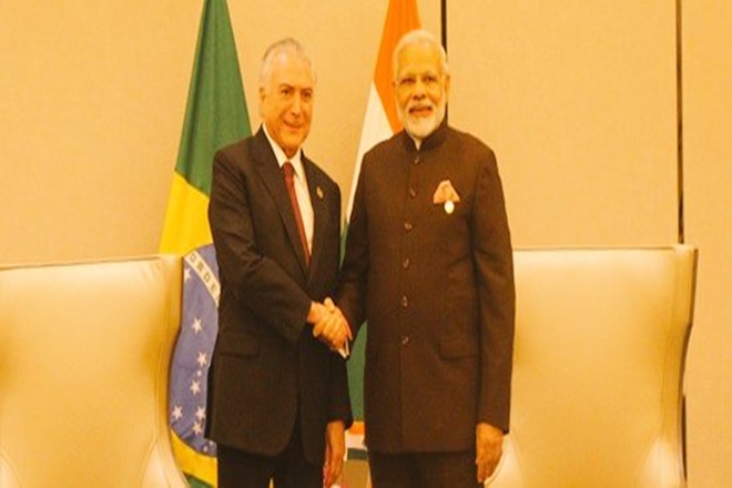 Brazil President Michel Temer, Narendra Modi, BRICS, Xiamen, Raveesh Kumar, BRICS 2017, Vladimir Putin Brazil President Michel Temer, Narendra Modi, BRICS, Xiamen, Raveesh Kumar, BRICS 2017, Vladimir Putin