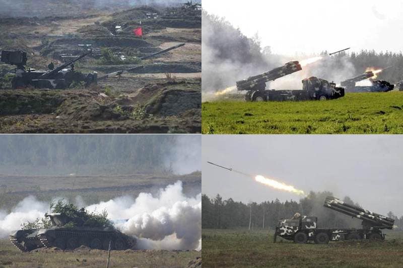 Zapad wargame 2017, Zapad wargame, Zapad, Russia war exercise, Zapad wargame 2017 pictures, Zapad wargame 2017 images, artillery firing at Zapad wargame, Belarus wargame, Belarus war machines, Russian weapons, Zapad 2017 drills, Russian military, Belarus military, war machines in zapad, Zapad images, Zapad picture gallery, Belarussian servicemen at zapad, Belarussian servicemen, Mi-8 helicopters, helicopters at zapad, Vladimir Putin