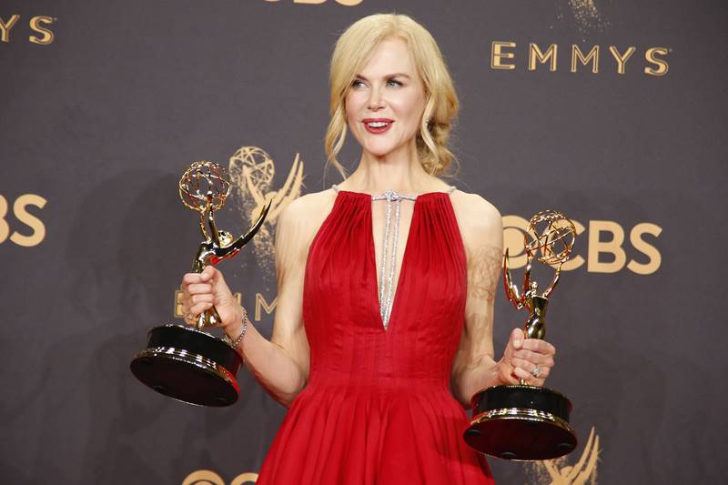 Emmy Awards, Emmy Awards 2017, emmys, Priyanka Chopra, Los Angeles, Anthony Anderson, Reese Witherspoon, Nicole Kidman, Adam Scott, Viola Davis, Jane Fonda, Lily Tomlin, Seth Meyers, Dolly Parton, Stephen Colbert, Sean Spicer, Elisabeth Moss, The Handmaid's Tal, Sterling K. Brown, This Is Us, Julia Louis-Dreyfus, VEEP, Donald Glover, Atlanta, Alec Baldwin, Saturday Night Live, Big Little Lies, entertainment news