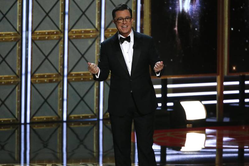 Emmy Awards, Emmy Awards 2017, emmys, Priyanka Chopra, Los Angeles, Anthony Anderson, Reese Witherspoon, Nicole Kidman, Adam Scott, Viola Davis, Jane Fonda, Lily Tomlin, Seth Meyers, Dolly Parton, Stephen Colbert, Sean Spicer, Elisabeth Moss, The Handmaid's Tal, Sterling K. Brown, This Is Us, Julia Louis-Dreyfus, VEEP, Donald Glover, Atlanta, Alec Baldwin, Saturday Night Live, Big Little Lies, entertainment news