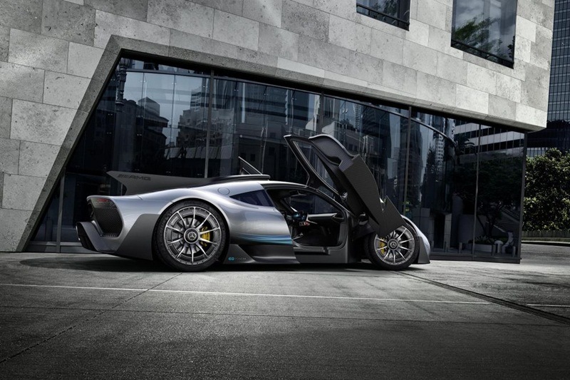 The Chassis is built on a carbon fibre tub, and the Project One shares it V6 motor with the Mercedes-AMG formula one car. Although it gets assisted by three 161 hp motors which are placed at the crank and front wheels respectively. To maximise torque vectoring each motor works independently of the others.